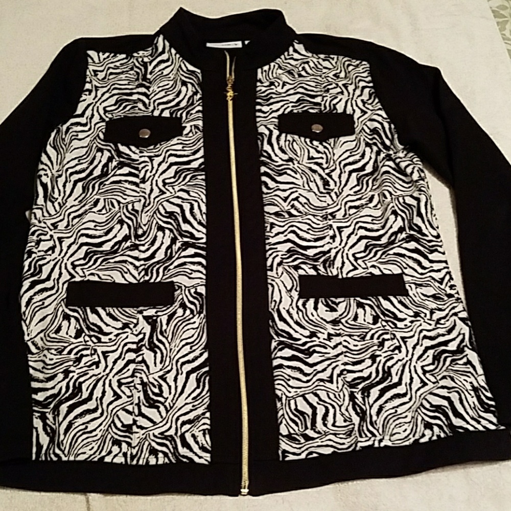 Susan Graver spring/fall zebra print jacket